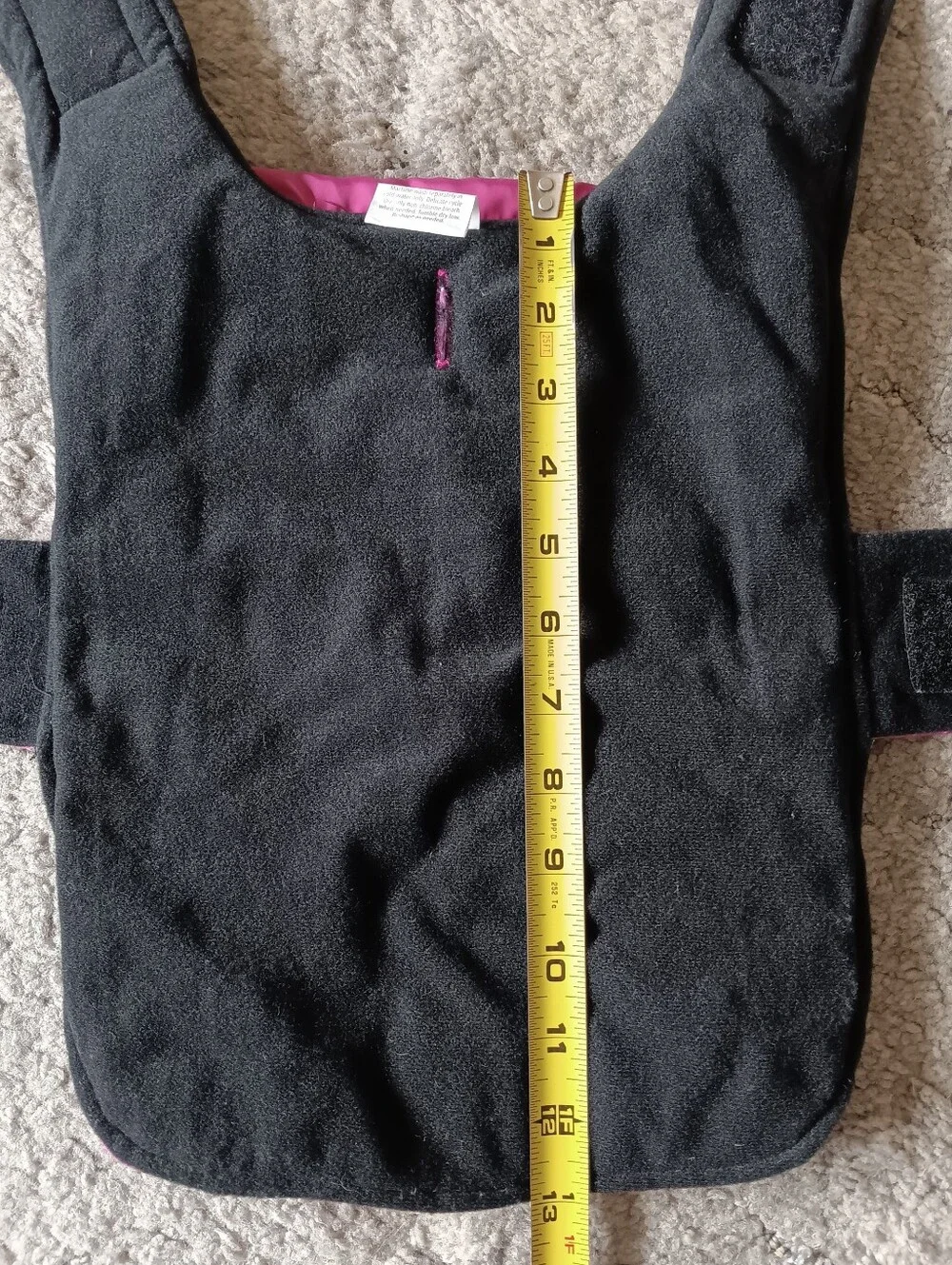 🩷 Bailey & Bella Dog Puffer Vest Pink Black Fleece Medium Jacket Quilted